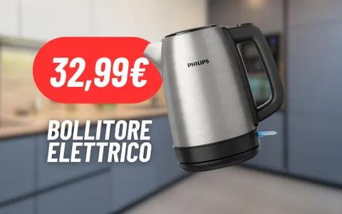 Affronta l'inverno e il Natale con il Bollitore Elettrico Philips IN SCONTO