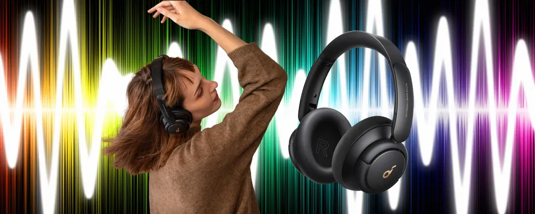 Le cuffie wireless Soundcore Q30 con cancellazione del rumore in DOPPIO SCONTO
