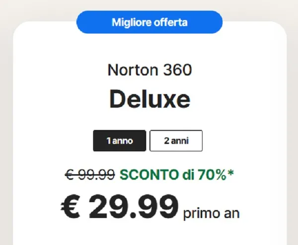 Sconto del 70%