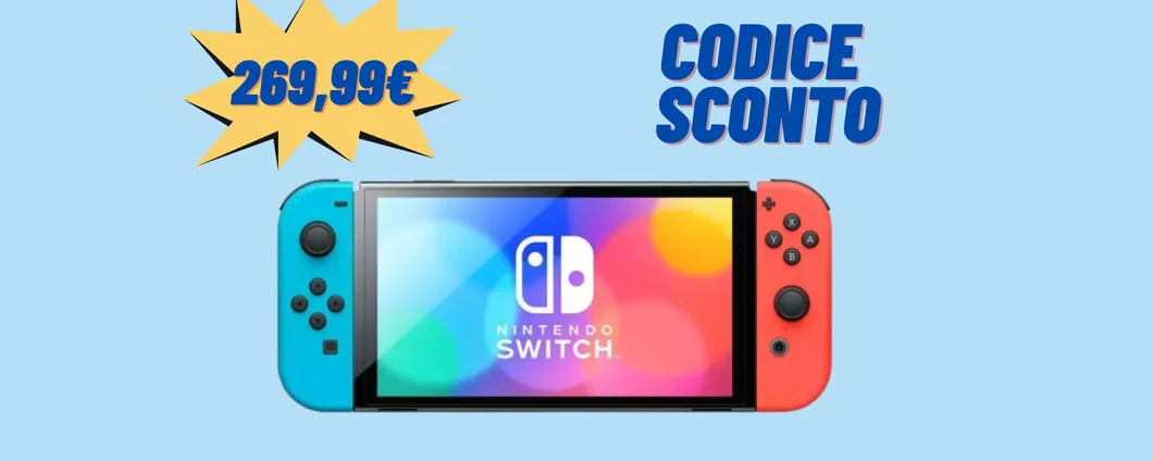 Nintendo Switch Oled: PREZZO RIDICOLO con il CODICE SCONTO su eBay