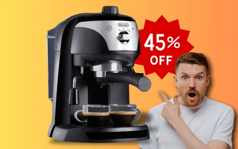 Caffè come al bar con la Macchina da Caffè De'Longhi in MEGA offerta (-44%)