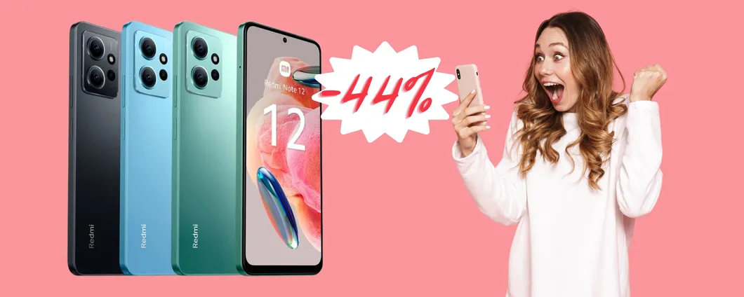 Redmi Note 12 a PREZZO da CAPOGIRO su Amazon (-44%)