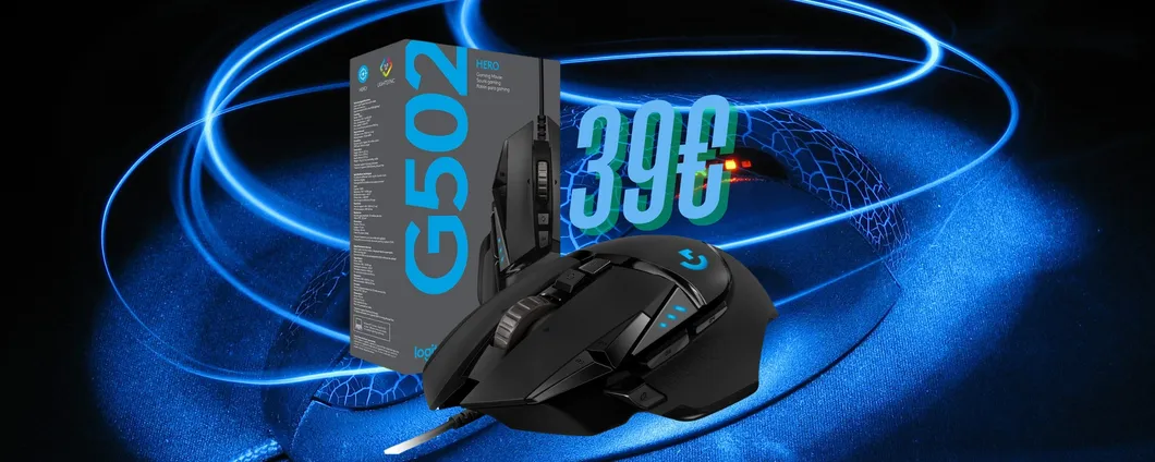 Logitech G502 HERO: mouse da gaming eccellente a un prezzo imperdibile