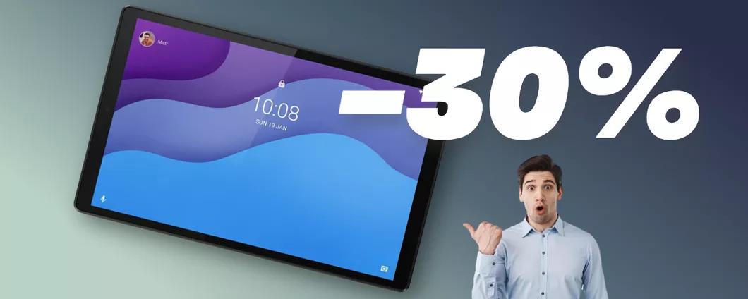 Lenovo Tab M10: il tablet di fascia media oggi costa POCHISSIMO