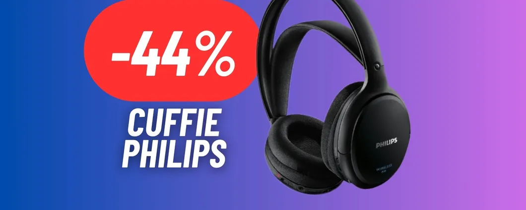 Tutta la qualità di Philips nelle Cuffie IN MAXI PROMO (-44%)
