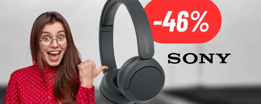 SCONTO PAZZESCO del 46% sulle Cuffie Sony bluetooth