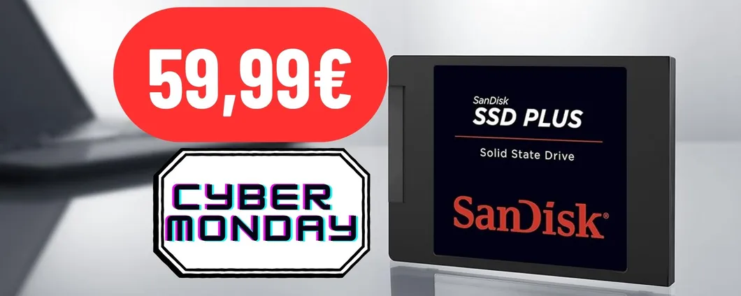 L'SSD da 1TB di SanDisk è in offerta per il Cyber Monday 2023