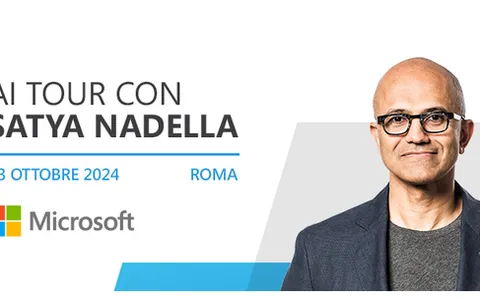 Satya Nadella al Microsoft AI Tour di Roma per parlare di AI