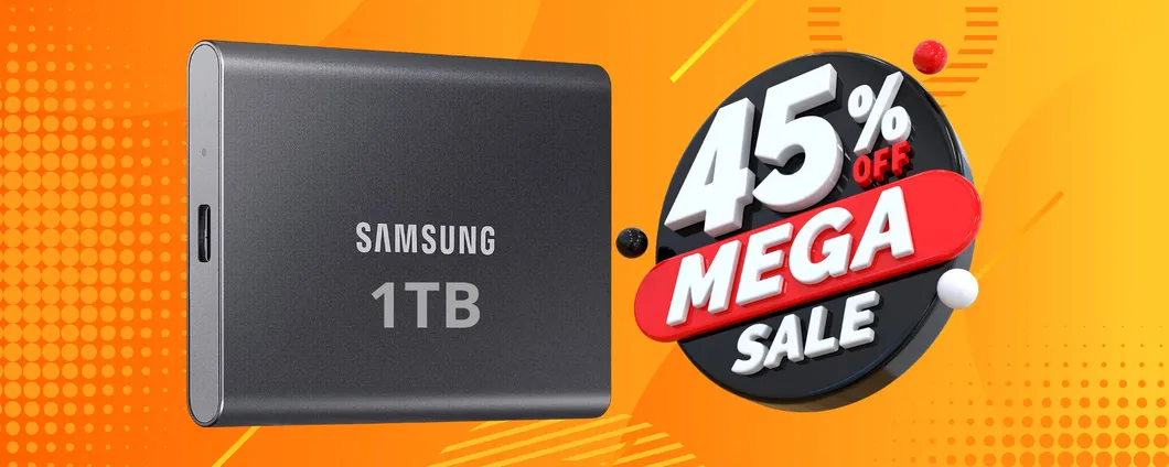 SSD potatile Samsung da 1TB SCONTATISSIMO su Amazon (-45%)
