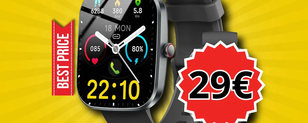 SCONTO PAZZO DEL 70% per Smartwatch con oltre 100 modalità sportive e non solo!