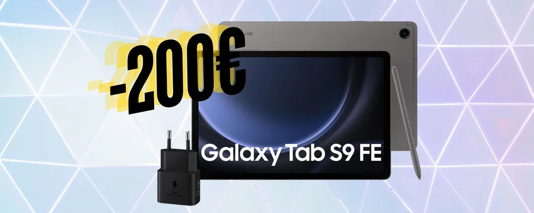 200 euro in meno per Samsung Galaxy Tab S9 FE da 10,9 pollici e 128GB
