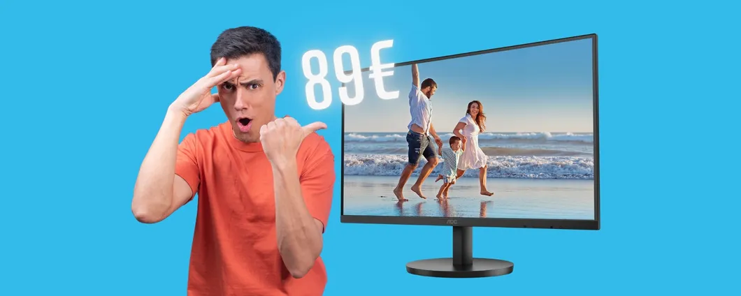 AOC: monitor FHD da 27 pollici con bassa emissione di luce blu (89€)