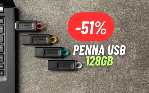 Penna USB Kingston SCONTATISSIMA: 51% e prezzo IMPERDIBILE