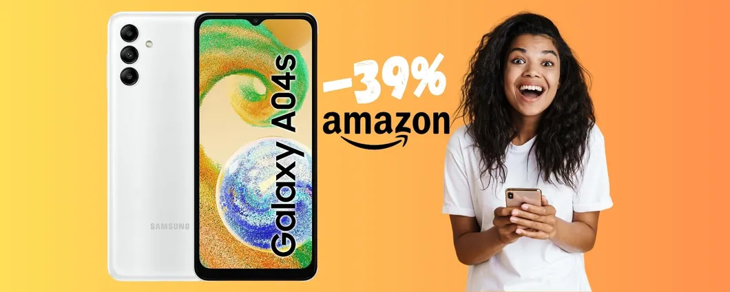 Samsung Galaxy A04s al PREZZO più BASSO di SEMPRE (-39%)