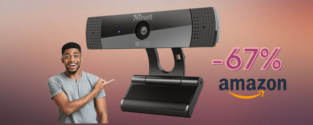 Questa webcam Trust Gaming IN OFFERTA ti farà apparire al meglio, ovunque