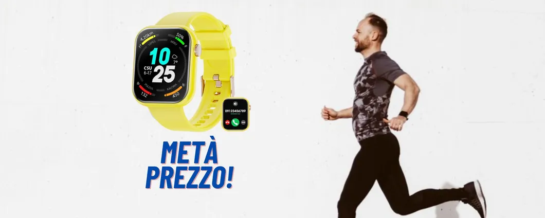 Lo smartwatch perfetto per lo sport a METÀ PREZZO su Amazon