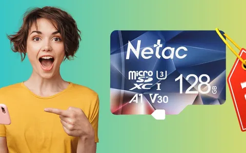 Scheda microSD da 128 GB a SOLI 12€ su Amazon