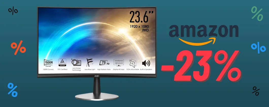 Passa a un MONITOR CURVO con il MSI PRO MP242C in SCONTO!