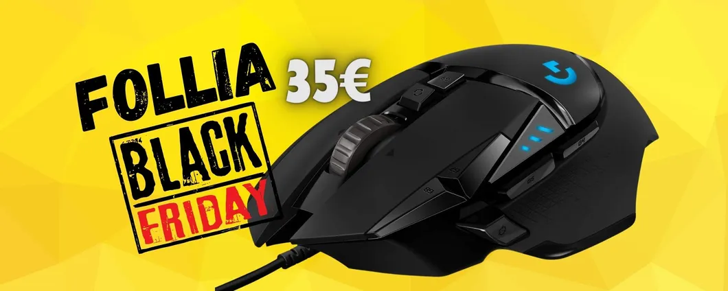 Mouse gaming Logitech G502 HERO con 11 pulsanti a 35€, una FOLLIA
