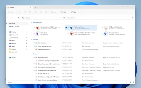 Windows 11: Esplora file con file suggeriti