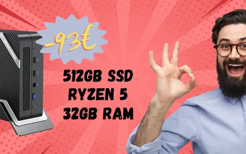 Mini PC che monta AMD Ryzen 5 e Windows 11 Pro in SCONTO di 93€