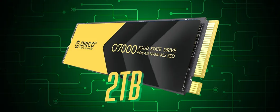 Aumenta la memoria di PC, laptop e consolle con l'SSD NVMe ORICO da 2TB