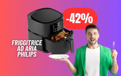 CUCINA SENZA GRASSI con la friggitrice ad aria Philips in SUPER SCONTO (-42%)