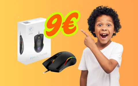 MSI FORGE GM300: mouse ergonomico a un PREZZACCIO, solo 9€