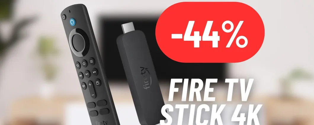 Piovono offerte con il Cyber Monday di Amazon: Fire TV Stick 4K IN MEGA SCONTO (-44%)