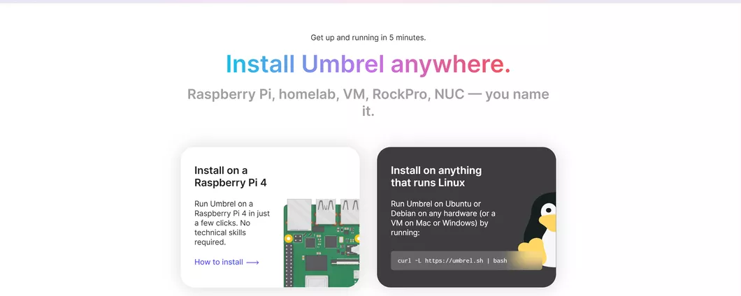 Umbrel: la distribuzione Linux dedicata al Self Hosting con Docker