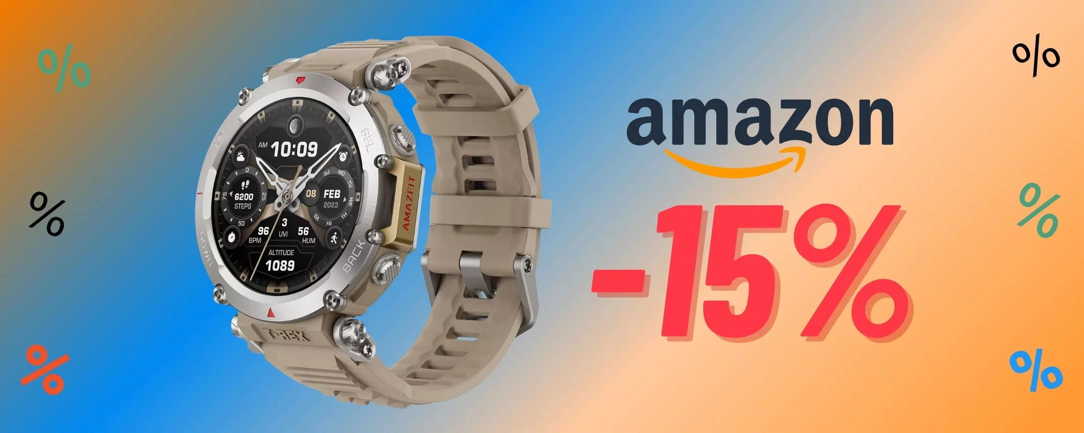 Smartwatch Amazfit T-Rex Ultra ora tuo a BEN 70€ IN MENO