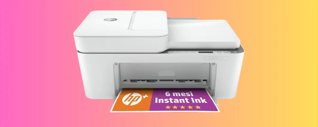 Stampante multifunzione HP DeskJet 4120e CROLLA di prezzo su Amazon (-31%)