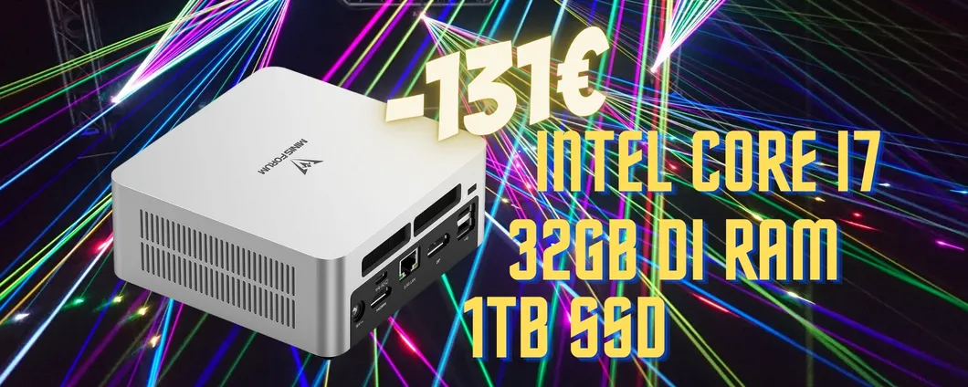 Mini PC con Intel Core i7, SSD da 1TB e 32GB di RAM: una BOMBA a -131€