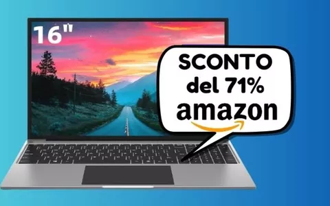 FOLLIA AMAZON: pc portatile da 16 pollici SCONTATO del 71%