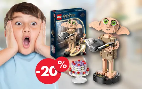 SOLO 23€ per il mitico LEGO Harry Potter con Dobby l'Elfo su Amazon!