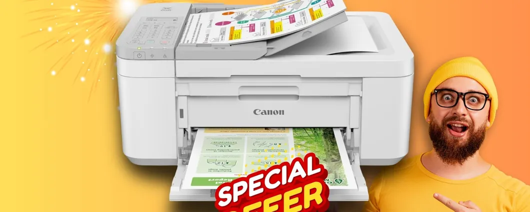 Canon PIXMA: stampante 4 in 1 wireless a prezzo DA CAPOGIRO su Amazon