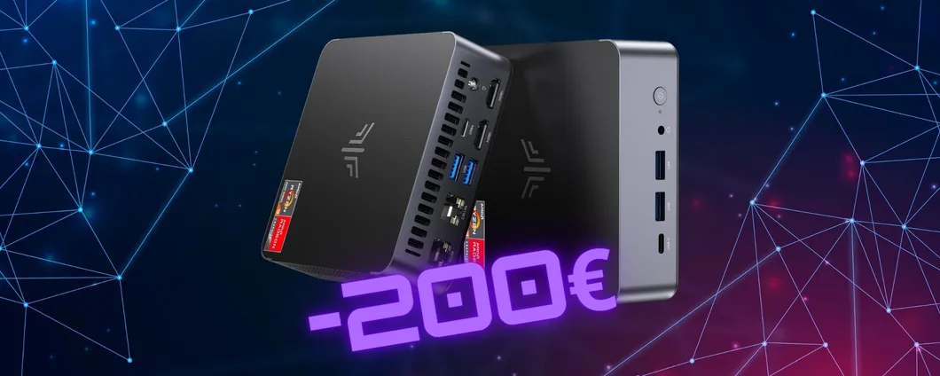 Mini PC con Ryzen 9, 16GB di RAM e SSD da 512GB in SCONTO di 200€, un affare