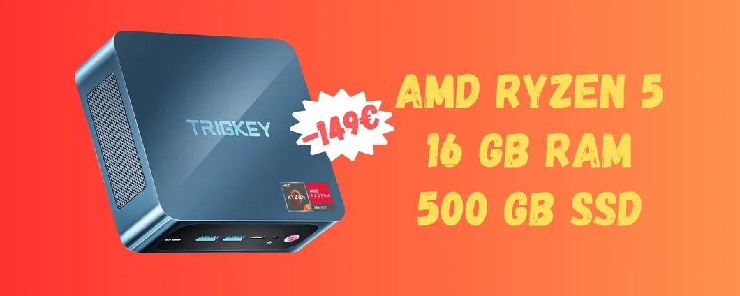 Una BESTIA di mini PC con Ryzen 5 e 16GB di RAM a -149€
