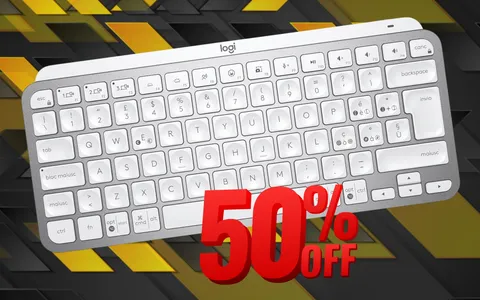 Logitech MX Keys Mini: design compatto e funzionalità al 50% di sconto