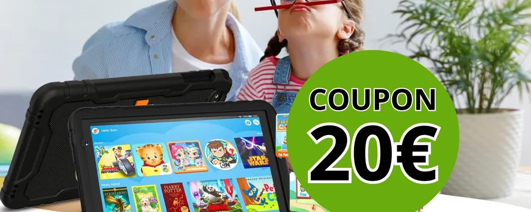 Tablet per bambini: perfetto e SICURO oggi con MEGA coupon sconto