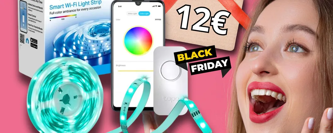 TP-Link Tapo: la tua striscia LED luminosa e magica a soli 12€ con il Black Friday