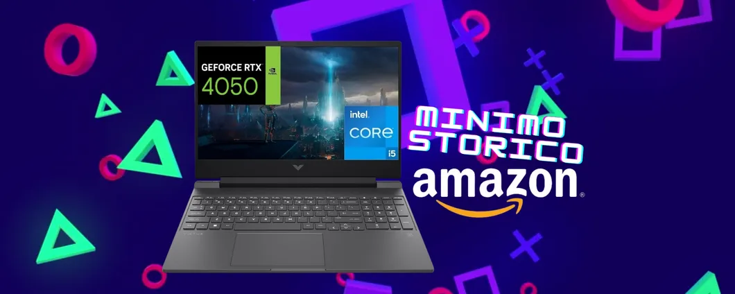 HP Victus 15 con i5, 16GB RAM, SSD 512GB e Nvidia RTX 4050: per veri GAMER