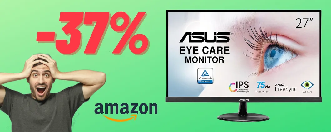 Proteggi i tuoi occhi col monitor ASUS VP279HE Eye Care da 27''