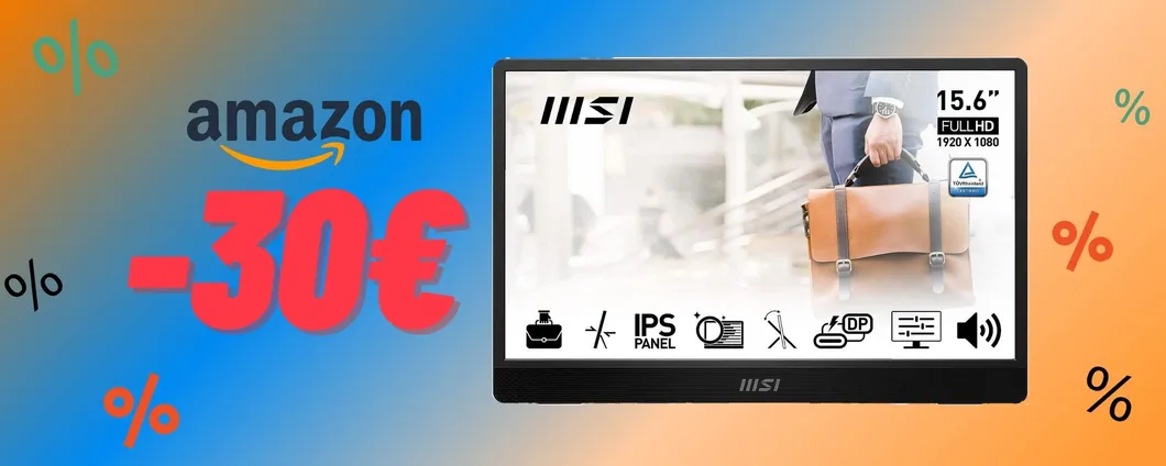Guarda tutto OVUNQUE vuoi col MONITOR PORTATILE in offerta