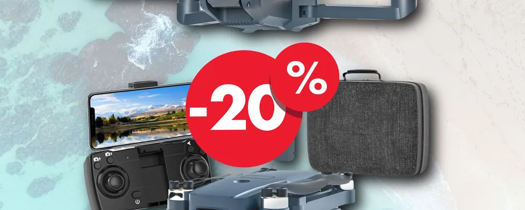CHE BOMBA il Drone 4K per riprese mozzafiato: costo OCCASIONE per le tue vacanze!