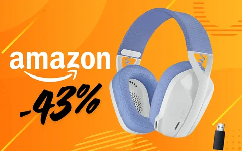 Logitech G G435 LIGHTSPEED: cuffie gaming wireless per tutte le piattaforme (-43%)