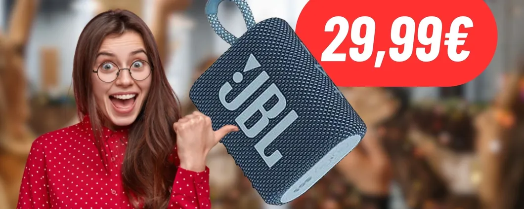 Fino a 5 ore di musica No-Stop con la cassa JBL GO 3 a 29,99€: MEGA PROMO
