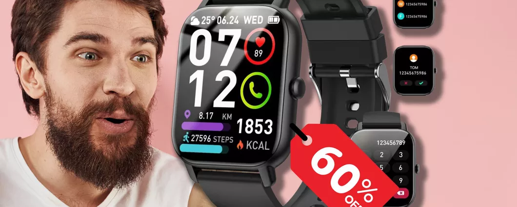 BOMBA: solo 32€ per lo Smartwatch perfetto per la FESTA DEL PAPà su Amazon!