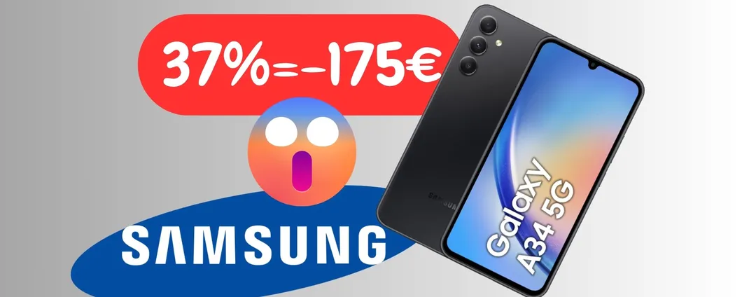 SCONTO DEFINITIVO sul Samsung Galaxy A34: RISPARMIO MAX