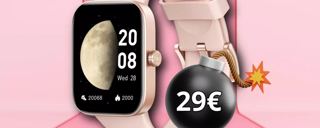 Smartwatch con 200 modalità sportive: SOLO 29€ per un regalo incredibile!